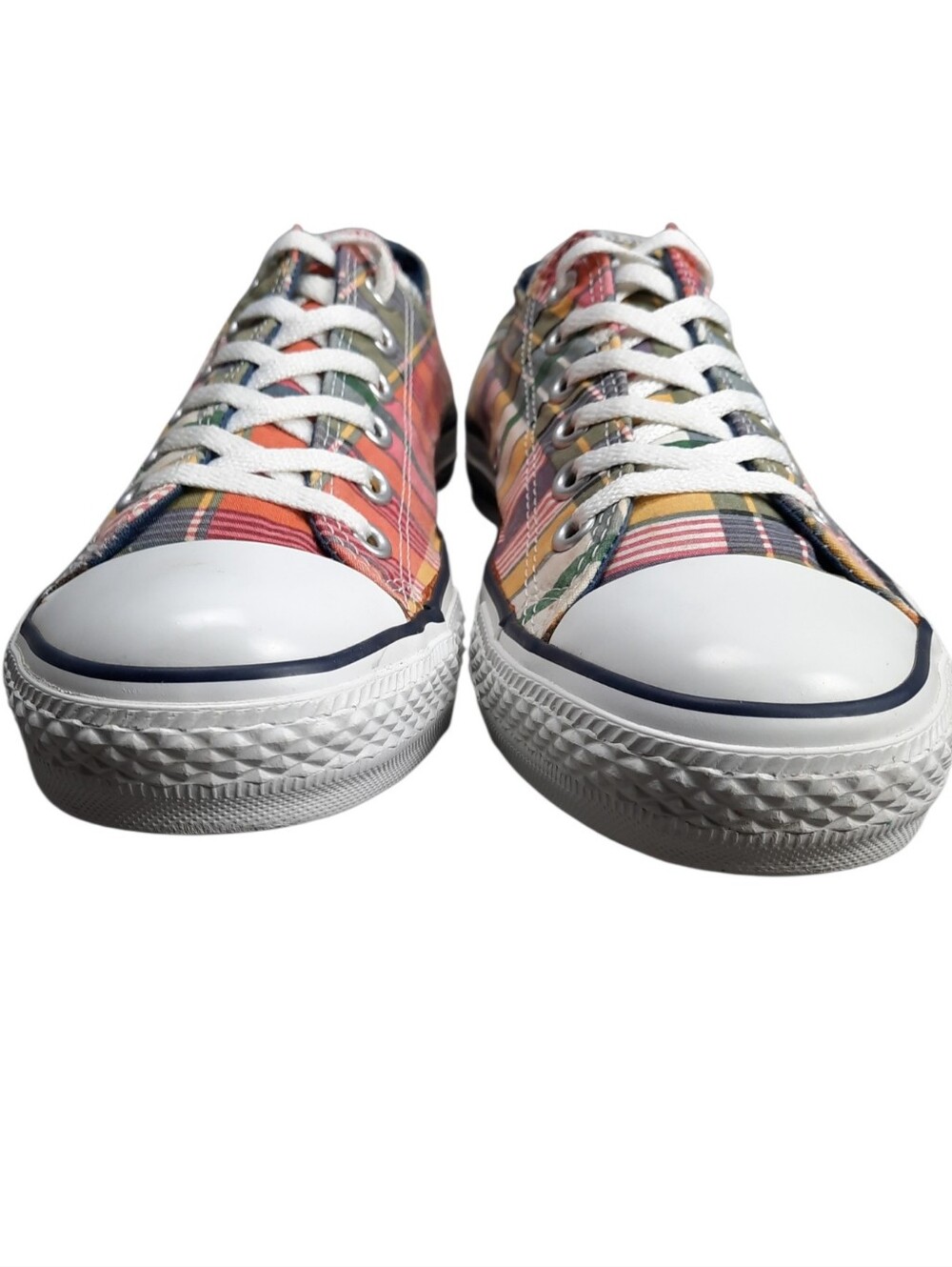 Converse All Star Chuck Taylor Madras Plaid Low Top Sneaker Unisex SZ M8/W10 - Picture 3 of 11